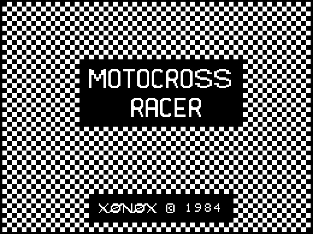 Title Screen of Motocross Racer for Colecovision